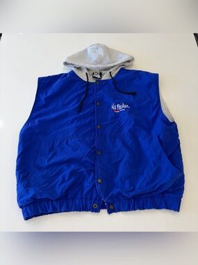 No Fear 90s Size Large Blue Hooded Vest